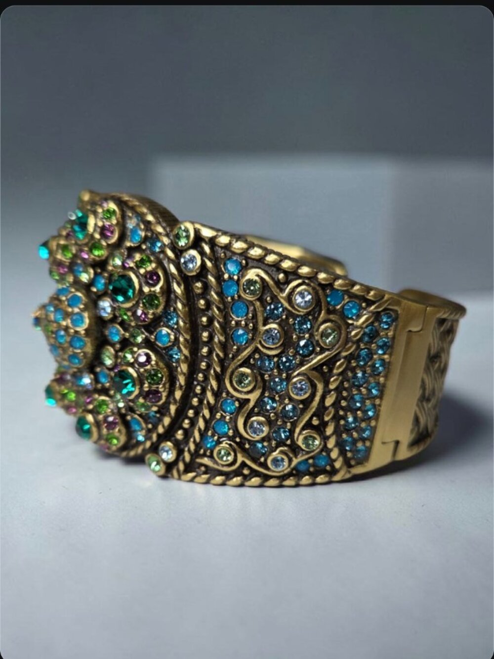 HEIDI DAUS Chunky Romantic Wide Cuff Bracelet - Picture 2 of 5